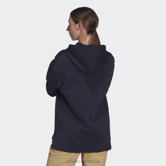 Adidas hanorac ink terrex cu logo grafic femei cerneală 2JBN17164