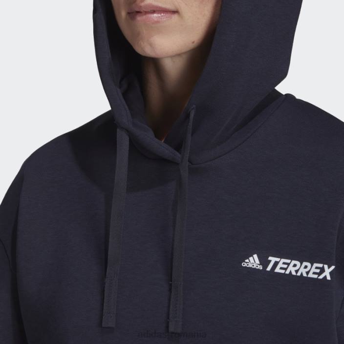 Adidas hanorac ink terrex cu logo grafic femei cerneală 2JBN17164