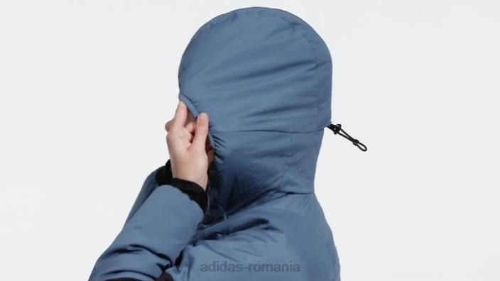 Adidas jachetă cu glugă adidas terrex techrock stretch primaloft femei otel/negru 2JBN17223