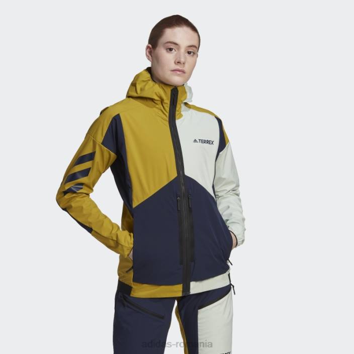 Adidas jachetă de schi turing olive terrex skyclimb gore soft shell femei măsline/cerneală/verde 2JBN17248