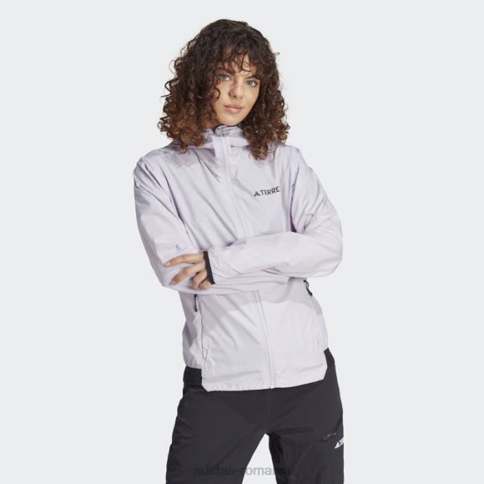 Adidas jachetă de vânt argintiu terrex xperior windweave femei zori argintii 2JBN17021