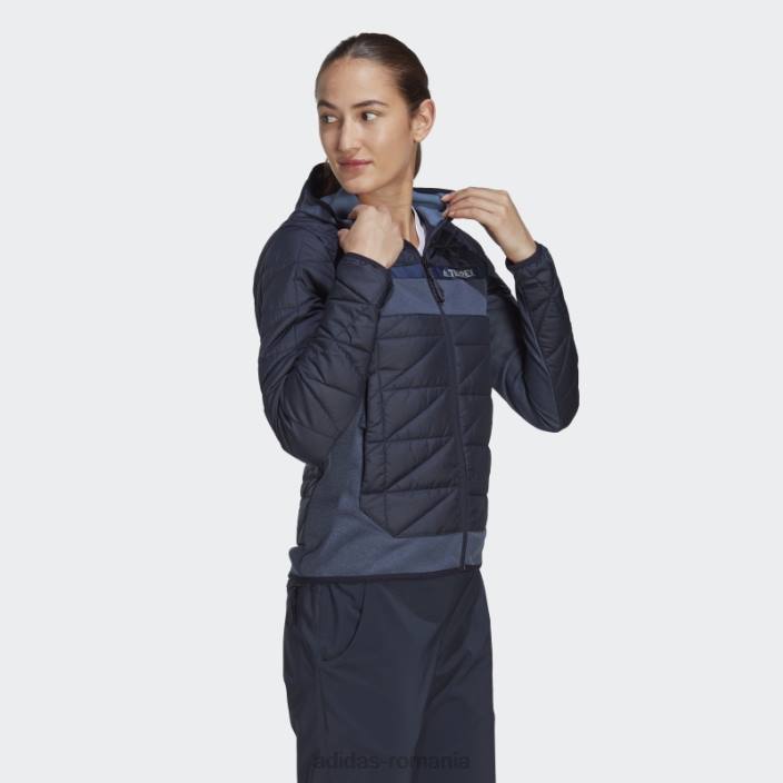 Adidas jachetă izolată hibrid ink terrex multi primegreen femei cerneală 2JBN16588