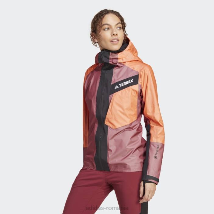 Adidas jachetă roșie techrock light gore-tex femei portocala rosie 2JBN17171