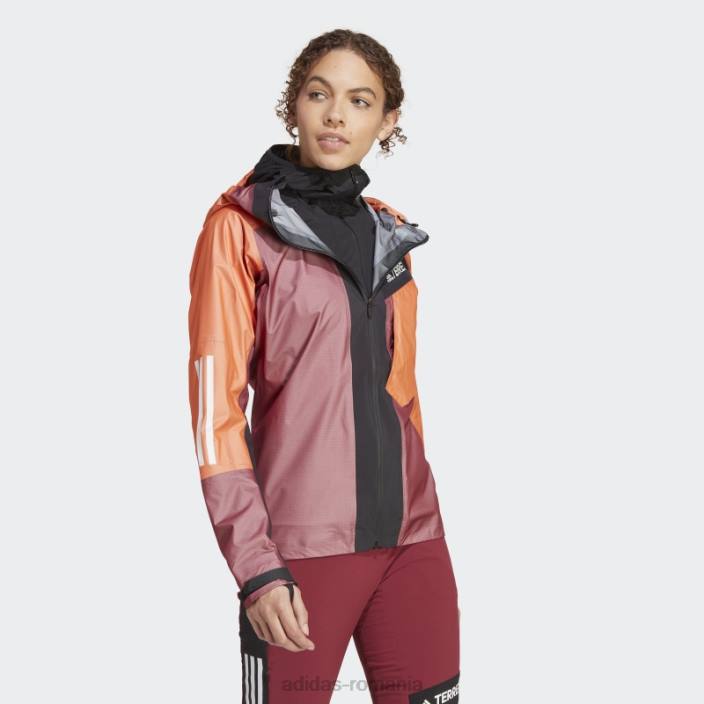 Adidas jachetă roșie techrock light gore-tex femei portocala rosie 2JBN17171