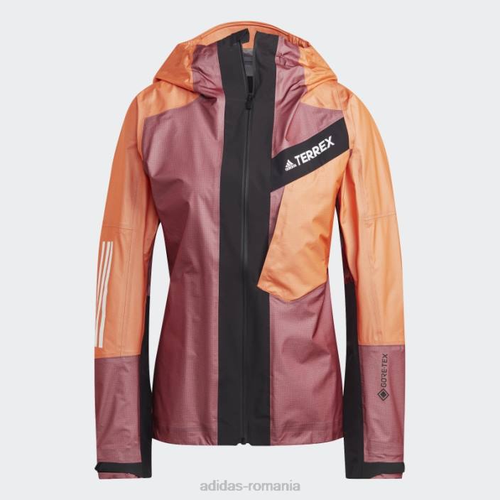 Adidas jachetă roșie techrock light gore-tex femei portocala rosie 2JBN17171