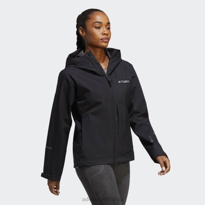 Adidas jacheta de ploaie neagra terrex multi rain.rdy 2.5 straturi adidas femei negru 2JBN10197