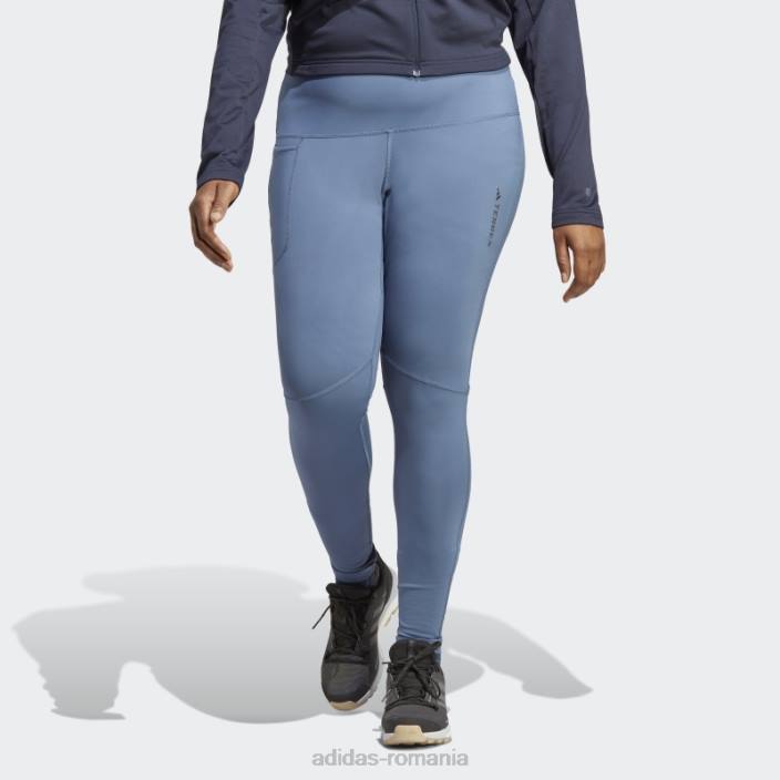 Adidas jambiere multiple din oțel terrex (plus mărime) femei oţel 2JBN17296