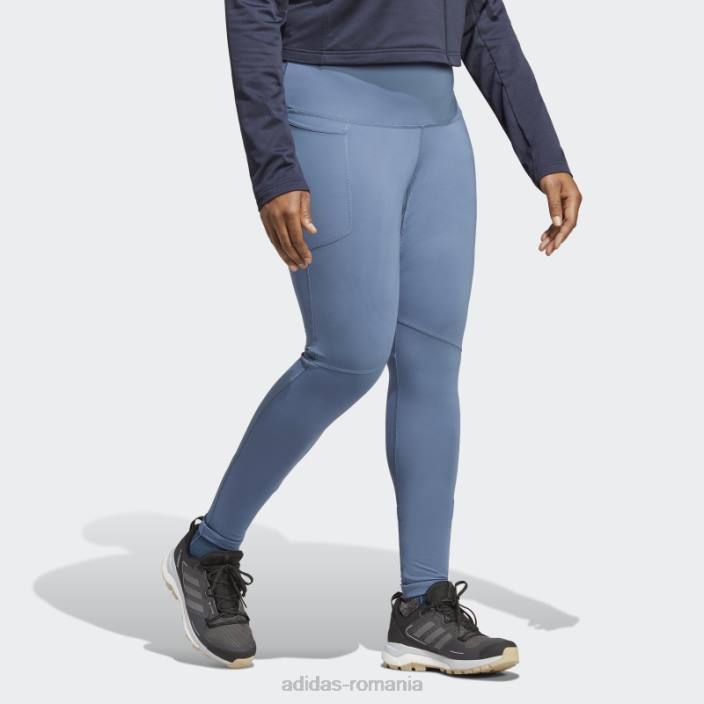 Adidas jambiere multiple din oțel terrex (plus mărime) femei oţel 2JBN17296
