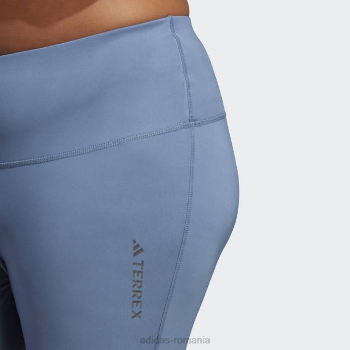 Adidas jambiere multiple din oțel terrex (plus mărime) femei oţel 2JBN17296