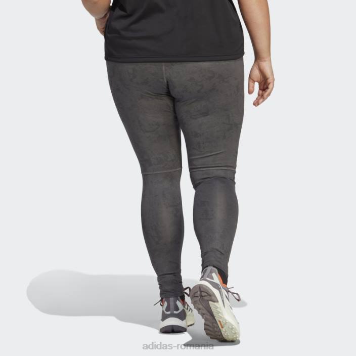 Adidas leggings terrex multi allover imprimeu (plus marime) gri adidas femei gri 2JBN17316