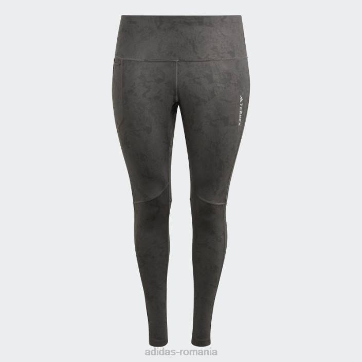 Adidas leggings terrex multi allover imprimeu (plus marime) gri adidas femei gri 2JBN17316