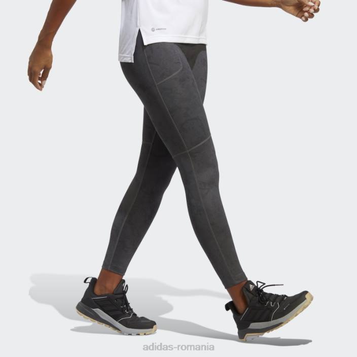 Adidas leggings terrex multi cu imprimeu gri femei gri 2JBN10040