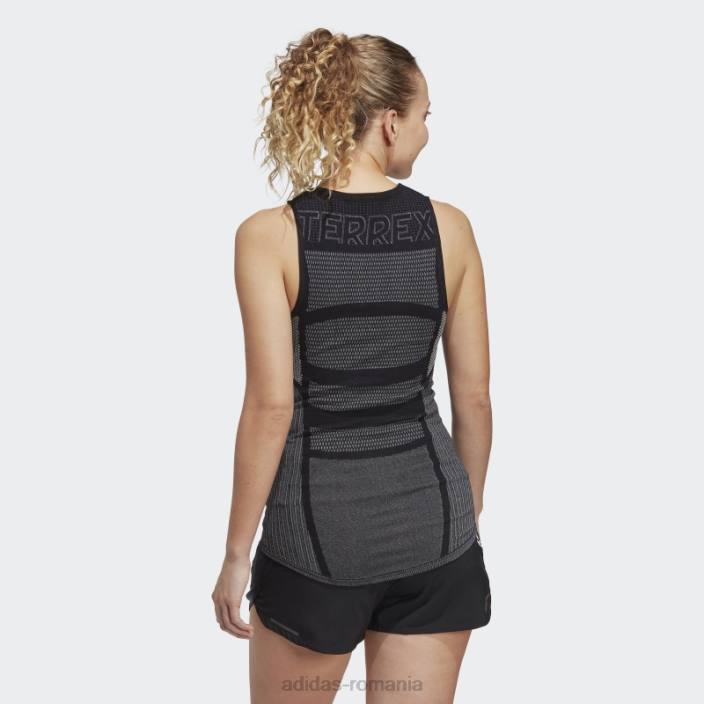 Adidas maiou negru terrex drynamo cu strat de bază fără mâneci femei alb negru 2JBN17303