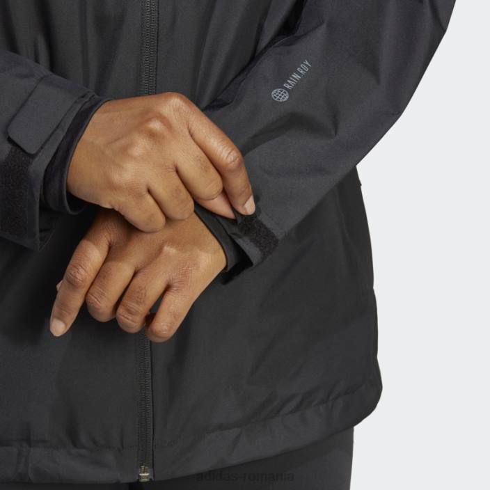 Adidas negru terrex multi rain.rdy jacheta de ploaie 2 straturi (plus size) adidas femei negru 2JBN10287