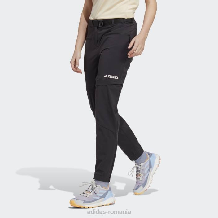 Adidas negru terrex utilitas drumeții pantaloni de trening cu fermoar fierbinte femei negru 2JBN16695