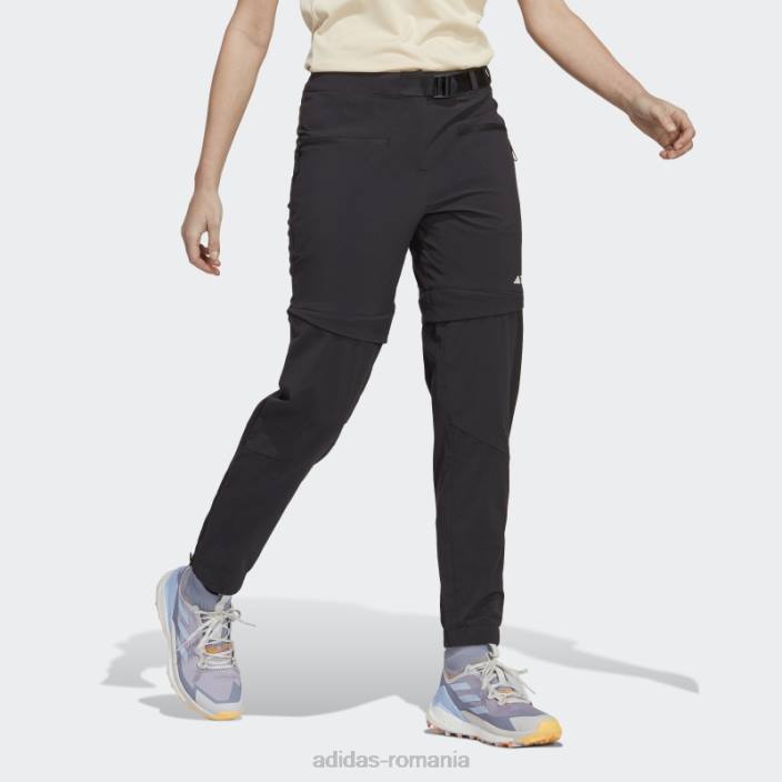 Adidas negru terrex utilitas drumeții pantaloni de trening cu fermoar fierbinte femei negru 2JBN16695