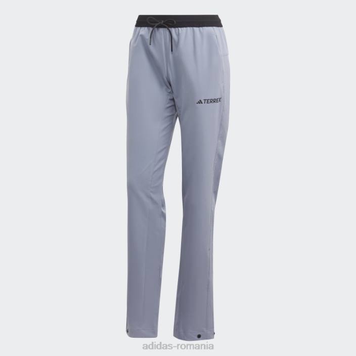 Adidas pantaloni de drumeție argintiu violet terrex liteflex femei violet argintiu 2JBN9970