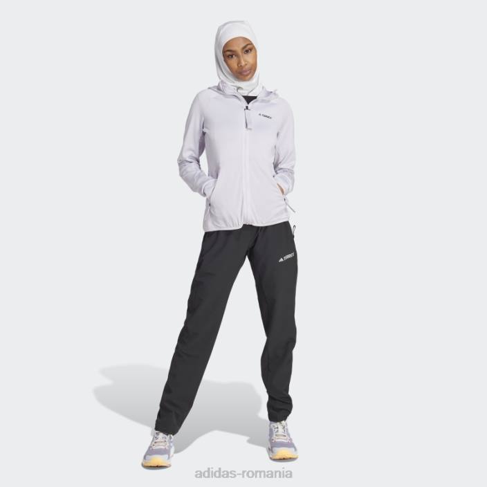 Adidas pantaloni de drumeție terrex liteflex negri femei negru 2JBN9926