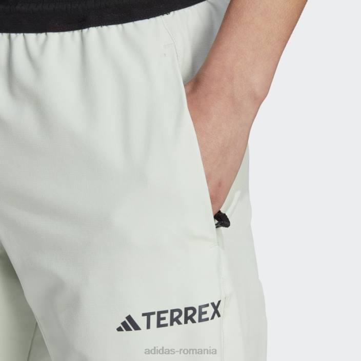 Adidas pantaloni de drumeție terrex liteflex verzi femei verde 2JBN10154