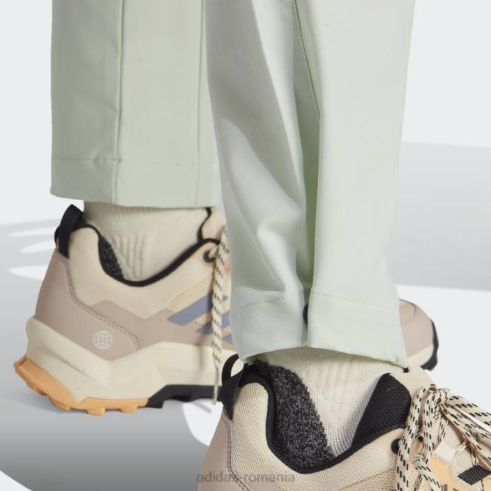 Adidas pantaloni de drumeție terrex liteflex verzi femei verde 2JBN10154