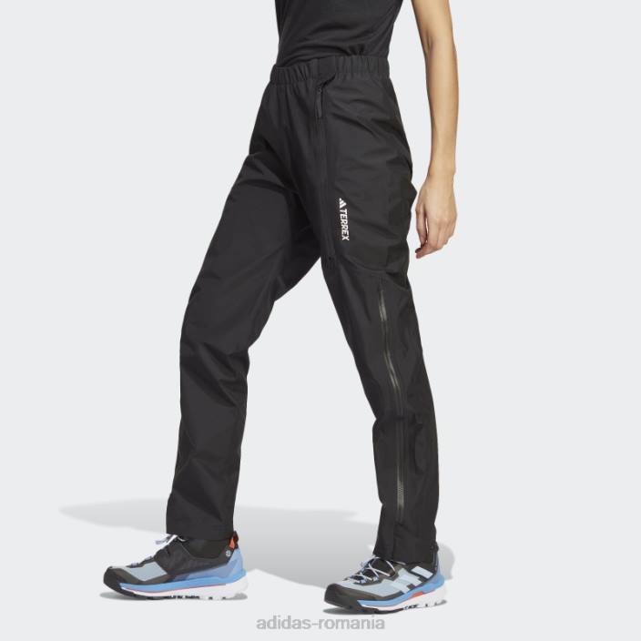 Adidas pantaloni de trening de ploaie terrex gore-tex paclite negru femei negru 2JBN17093