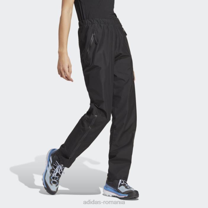 Adidas pantaloni de trening de ploaie terrex gore-tex paclite negru femei negru 2JBN17093