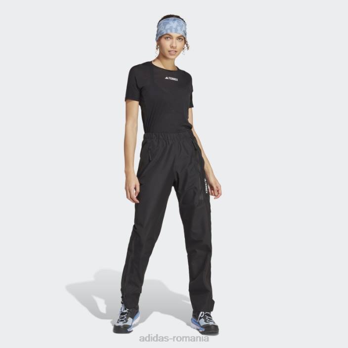 Adidas pantaloni de trening de ploaie terrex gore-tex paclite negru femei negru 2JBN17093