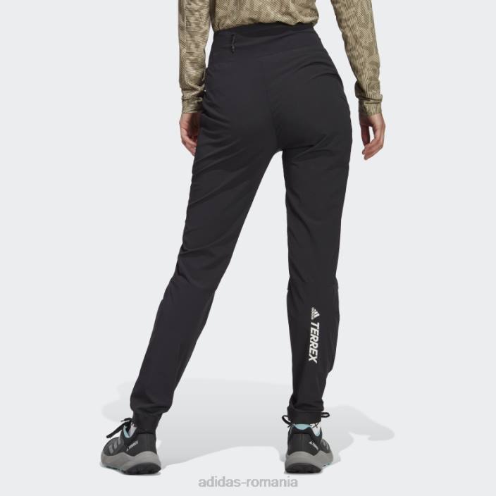 Adidas pantaloni de trening terrex agravic hybrid trail-running negru femei gri inchis 2JBN17059