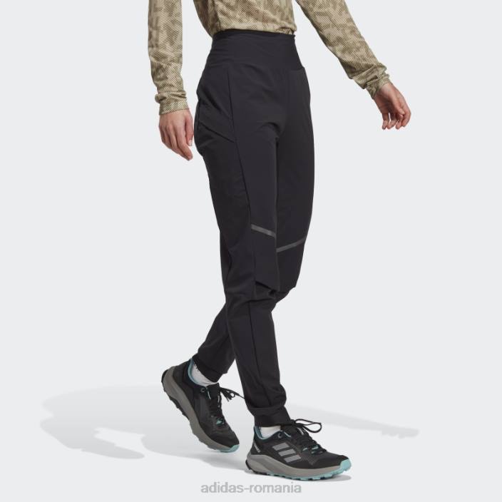 Adidas pantaloni de trening terrex agravic hybrid trail-running negru femei gri inchis 2JBN17059
