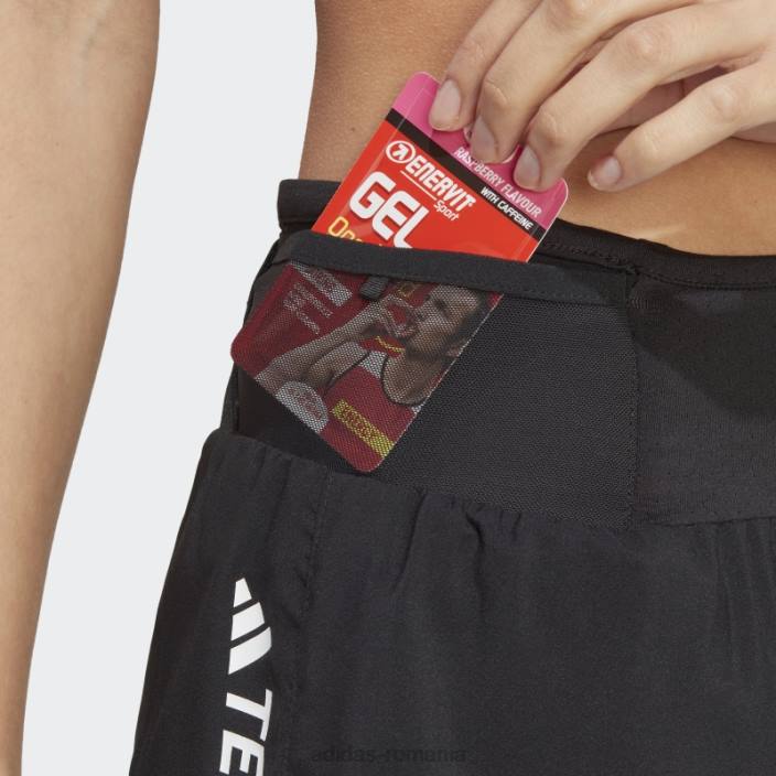 Adidas pantaloni scurți de alergare terrex agravic negru fashion femei negru 2JBN9907