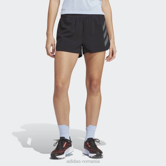 Adidas pantaloni scurți de alergare terrex agravic negru femei negru 2JBN17095