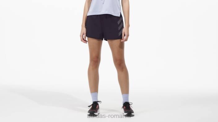 Adidas pantaloni scurți de alergare terrex agravic negru femei negru 2JBN17095