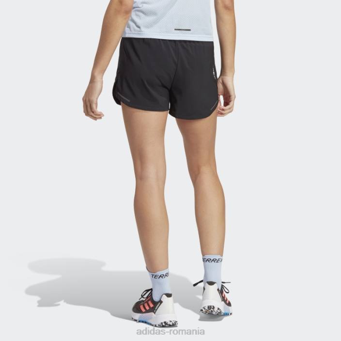 Adidas pantaloni scurți de alergare terrex agravic negru femei negru 2JBN17095