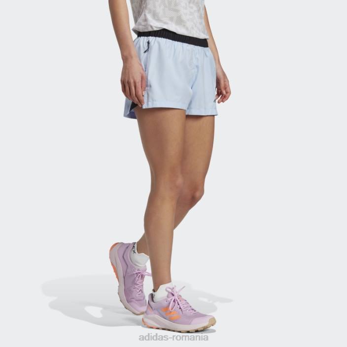 Adidas pantaloni scurți de alergare terrex albastru zori femei zori albastre 2JBN9901
