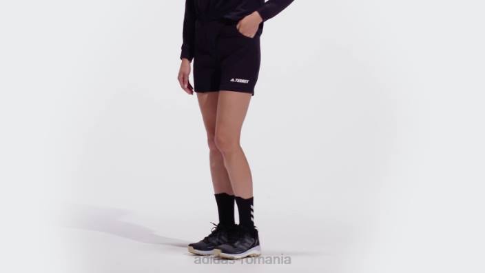 Adidas pantaloni scurți de drumeție negri terrex zupahike femei negru 2JBN16775