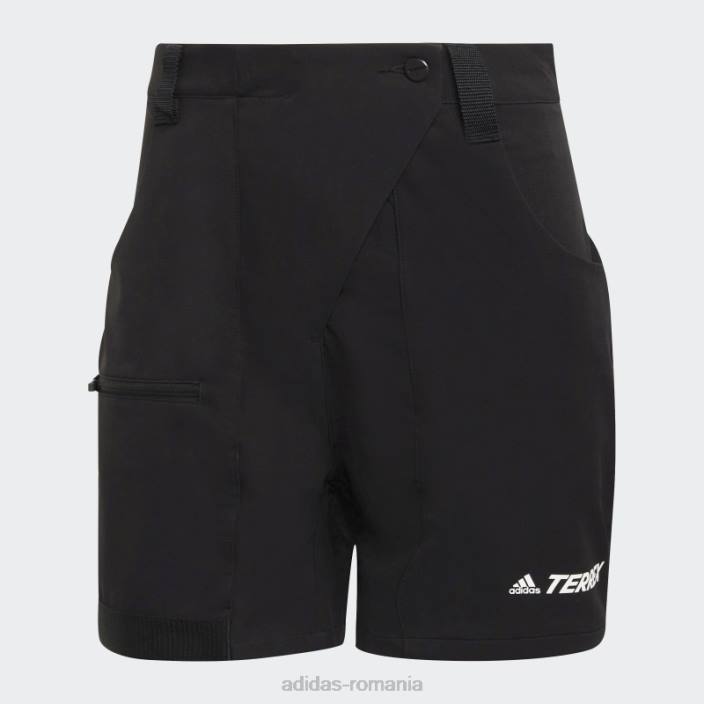 Adidas pantaloni scurți de drumeție negri terrex zupahike femei negru 2JBN16775