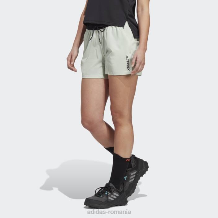 Adidas pantaloni scurți de drumeție terrex liteflex verzi adidas femei verde 2JBN10161