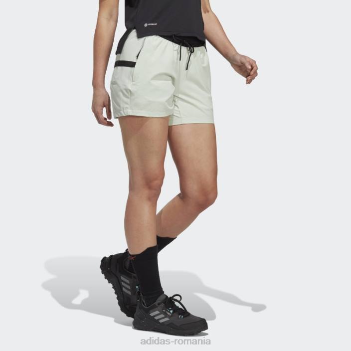 Adidas pantaloni scurți de drumeție terrex liteflex verzi adidas femei verde 2JBN10161