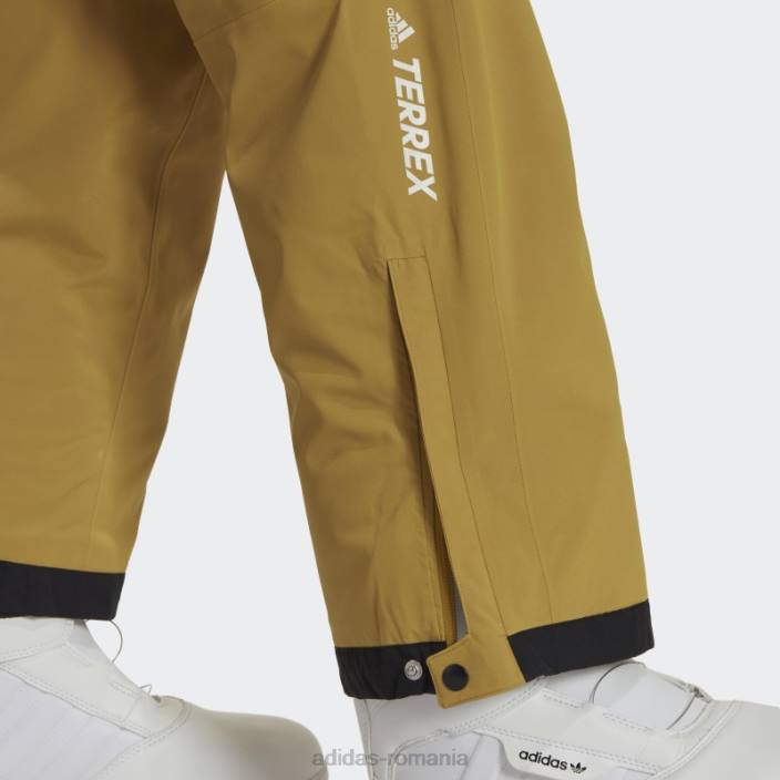 Adidas resort izolat in doua straturi pantaloni de trening stretch olive femei măsline 2JBN17353