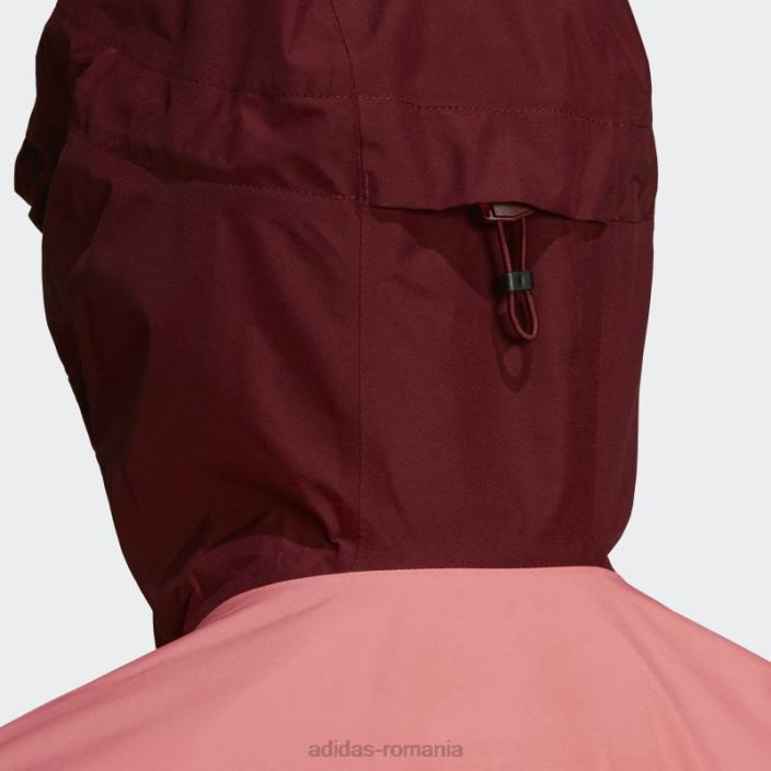 Adidas roșu acid terrex gore-tex paclite jachetă de ploaie femei rosu acid/rosu 2JBN10546
