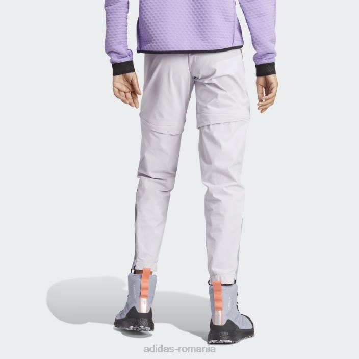 Adidas silver dawn terrex utilitas drumeții pantaloni de trening cu fermoar femei zori argintii 2JBN16756