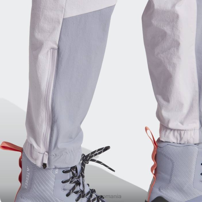 Adidas silver dawn terrex utilitas drumeții pantaloni de trening cu fermoar femei zori argintii 2JBN16756