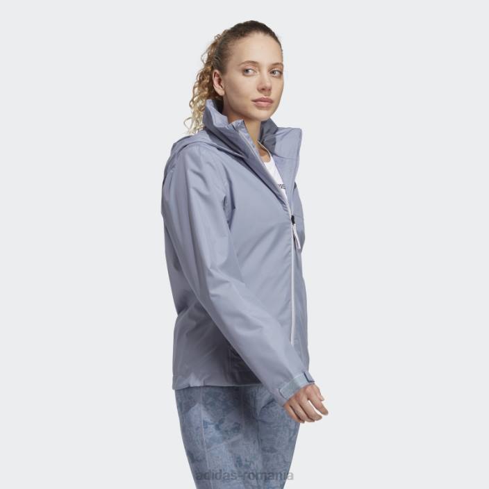 Adidas silver violet terrex multi rain.rdy jacheta de ploaie 2 straturi femei violet argintiu 2JBN17117