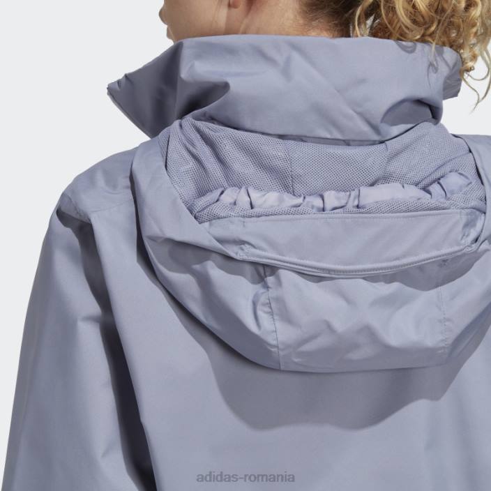 Adidas silver violet terrex multi rain.rdy jacheta de ploaie 2 straturi femei violet argintiu 2JBN17117