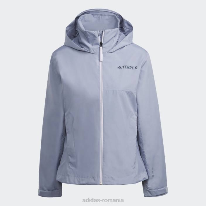 Adidas silver violet terrex multi rain.rdy jacheta de ploaie 2 straturi femei violet argintiu 2JBN9994
