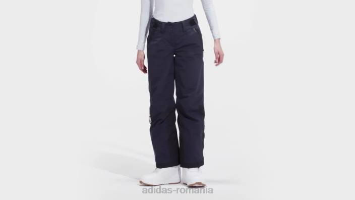 Adidas stațiune două straturi izolate stretch pantaloni de trening cerneală femei cerneală/negru 2JBN17330