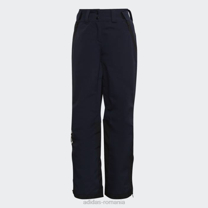 Adidas stațiune două straturi izolate stretch pantaloni de trening cerneală femei cerneală/negru 2JBN17330