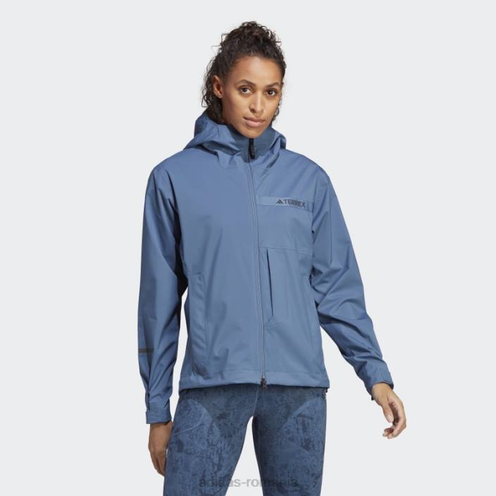 Adidas terrex multi rain.rdy jacheta de ploaie 2,5 straturi otel femei oţel 2JBN10225