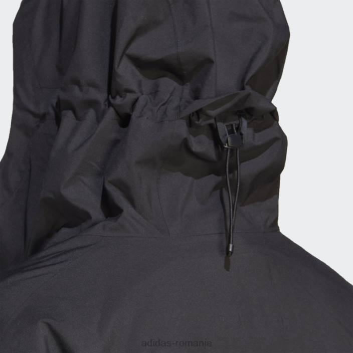 Adidas terrex multi rain.rdy jacheta de ploaie 2.5 straturi (plus size) neagra adidas femei negru 2JBN16728