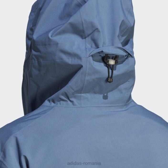 Adidas terrex multi rain.rdy jacheta de ploaie 2,5 straturi (plus size) otel femei oţel 2JBN17126
